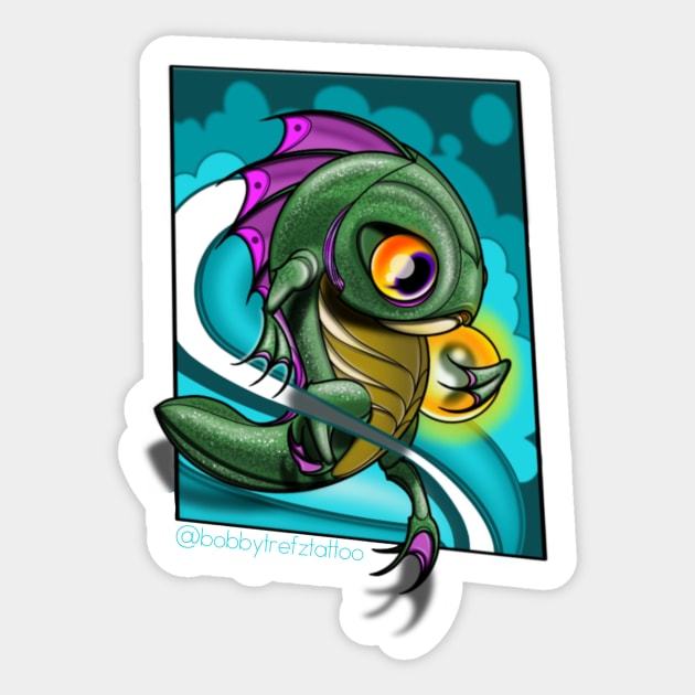 Little sea buddy Sticker by Bobby Trefz